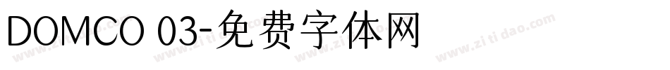 DOMCO 03字体转换